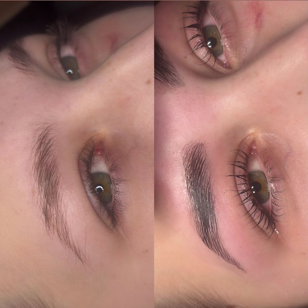 Lashlift, voor en na